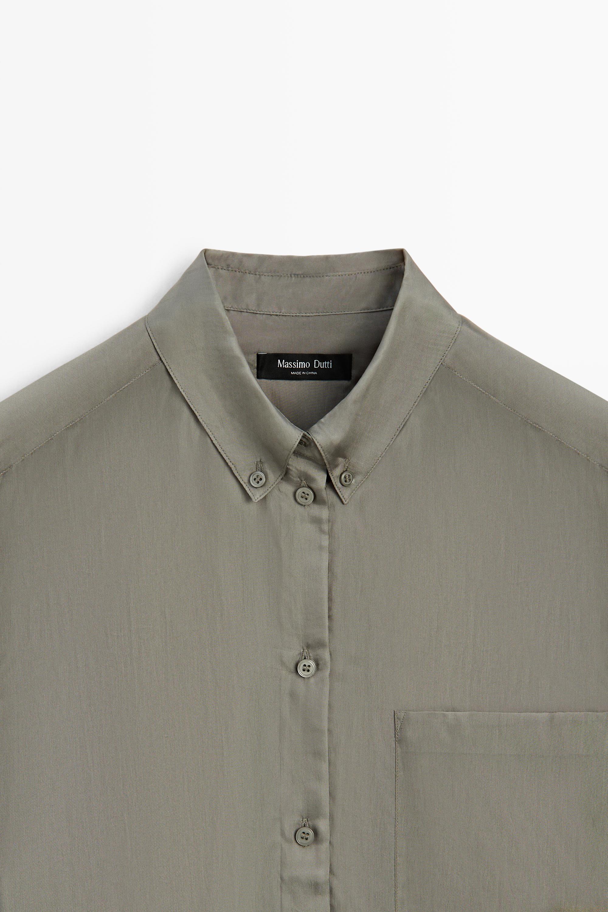 Flowing shirt with pocket detail